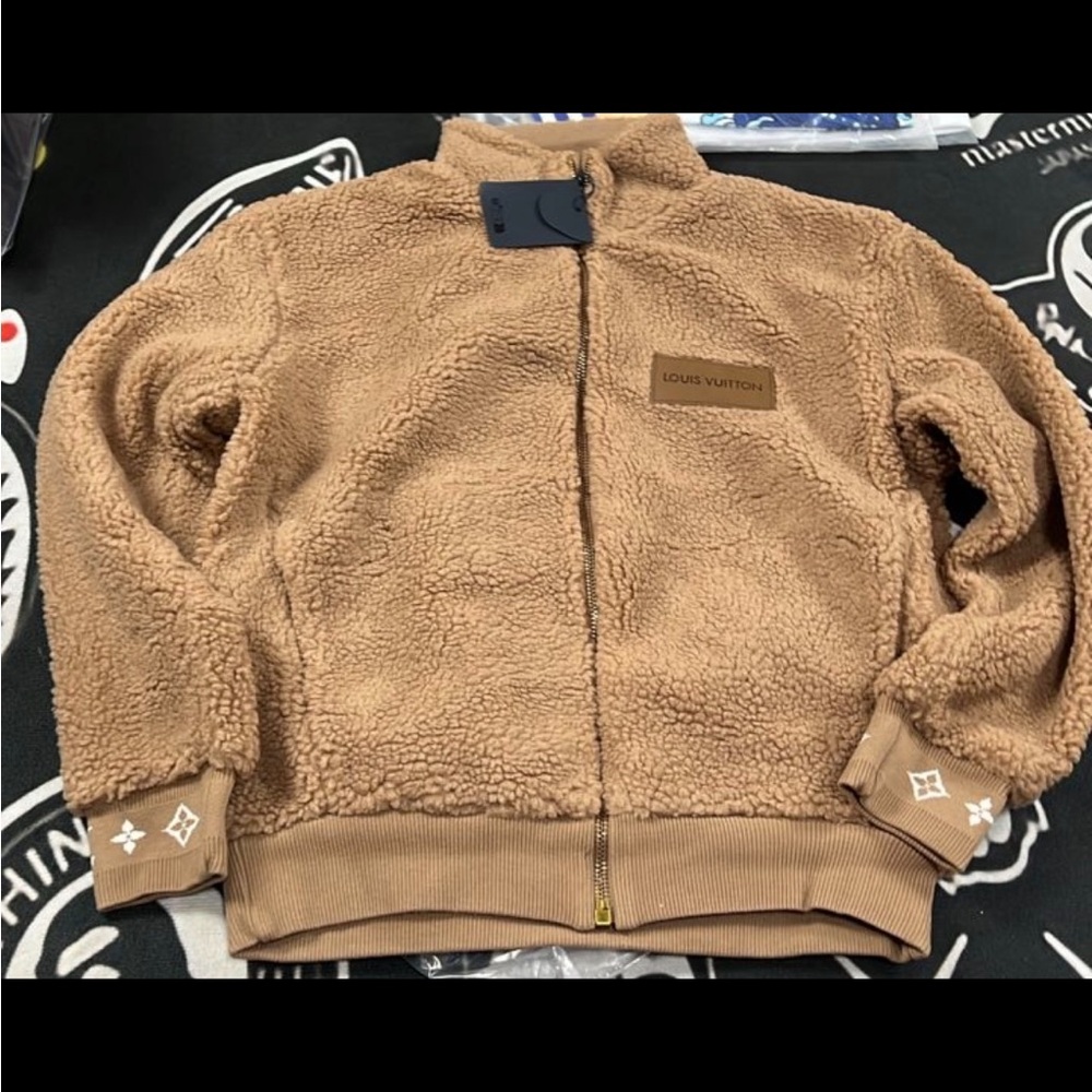 Louis Vuitton Brown Fleece Jacket